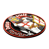 M-Tac Deus Vult 3D PVC-patch ritarikuvalla ja tekstillä 'Deus Vult'. Taktinen moraalitarra, helppo kiinnittää vaatteisiin tai varusteisiin.
