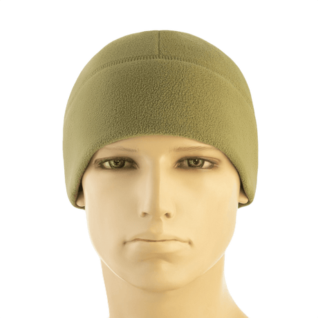 M-Tac Watch Cap Elite Fleece Beanie Hat vihreänä, ihanteellinen taktiseen käyttöön ja talveen, valmistettu 320 g/m² fleece-polyesteristä