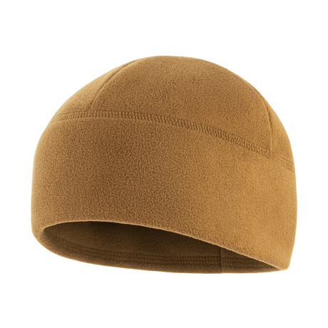 M-Tac Watch Cap Elite Fleece Beanie Hat Slimtex ruskeana, lämmin ja kevyt pipo talvikäyttöön. Taktinen muotoilu Slimtex-lämpökerroksella fleecessä