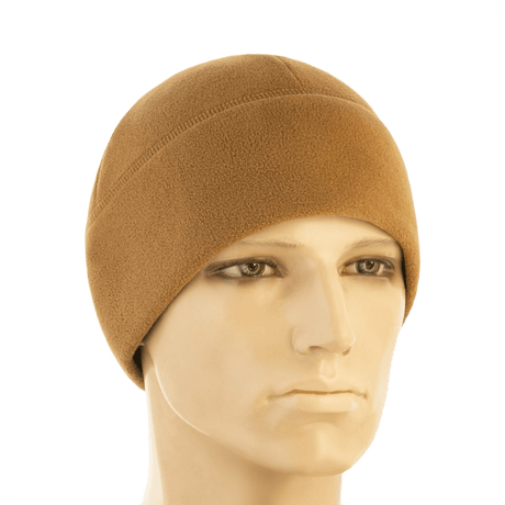 M-Tac Watch Cap Elite Fleece Beanie Hat Slimtex ruskeana, lämmin kevyt pipo taktiseen ja talvikäyttöön, mahtuu kypärän ja hupun alle