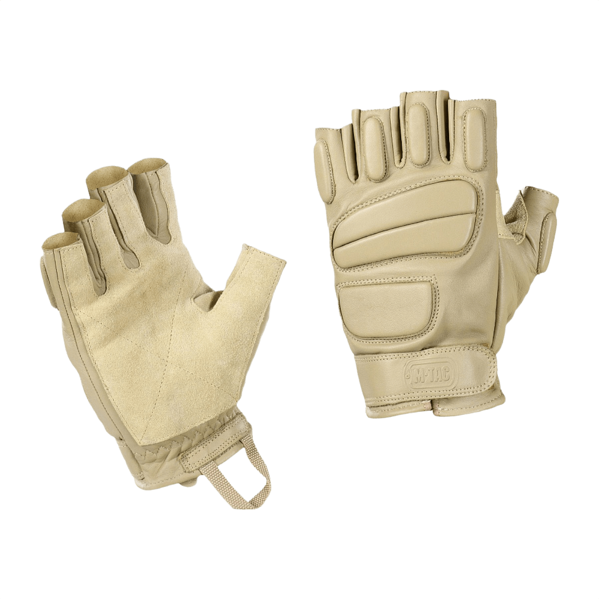 M-Tac Fingerløse Handsker Assault Tactical Mk.1, taktiset käsineet nahkavahvistuksella ja non-slip-pidolla