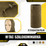 M-Tac Fleece Neck Gaiter med Snor, monikäyttöinen fleecetuote kylmää vastaan, 100% polyester, säädettävä istuvuus.