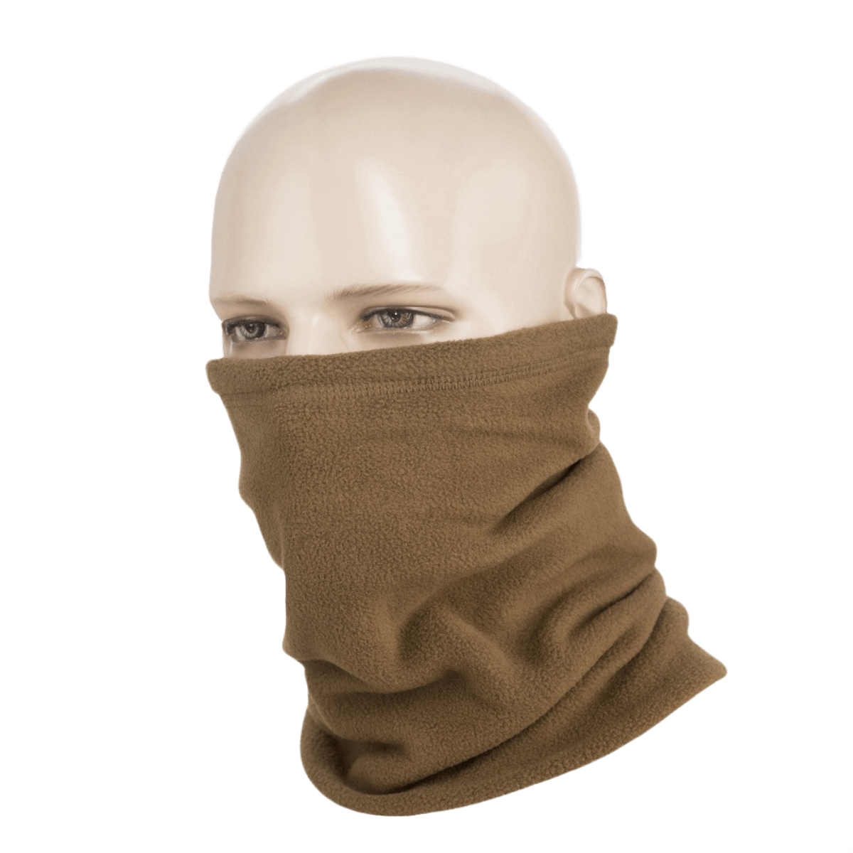 M-Tac Fleece Neck Gaiter med Snor monikäyttöinen ja säädettävä kylmässä käytettävä kauluri mannekiinilla, lämmin ja mukava.