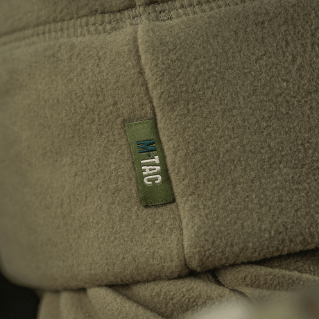 M-Tac Fleece Polartec Watch Cap kestävästä Polartec® 200 Series -fleecestä, vihreä merkki, ihanteellinen kylmiin olosuhteisiin.