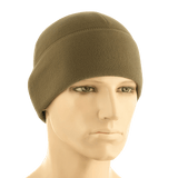 M-Tac Fleece Polartec Watch Cap kestävässä ruskeassa fleecessä, sopii ulkoiluun kylmissä olosuhteissa.