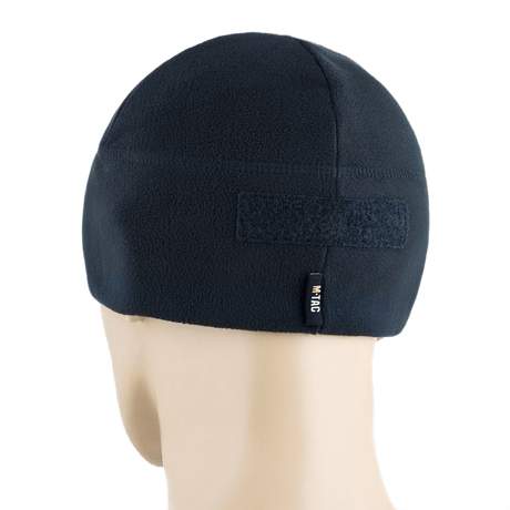M-Tac Fleece Tactical Watch Cap Beanie m. Patch Panel, lämmin fleece-pipo taktiseen käyttöön, tarrapaneelit, nähtynä takaa.