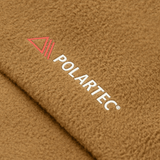 Lähikuva Polartec Micro Series fleece -kankaasta, jota käytetään M-Tac Fleece Watch Cap Light Polartecissä.