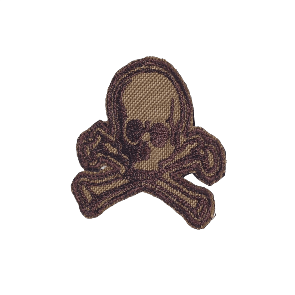 M-Tac Patch Old Skull Velcro morale-tarra pääkallolla ja ristikkäisillä luilla, kangas ja 3d-efekti, 45x55 mm