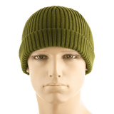 M-Tac Watch Cap 100% Akryl oliivinvihreä neulepipo viileään säähän, kaksinkertainen käänne ja teollinen kaksinkertainen neulos lisälämpöä varten.