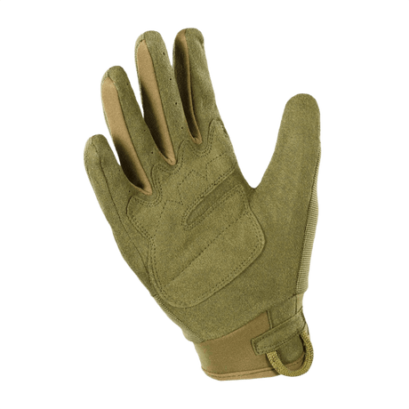 M-Tac Assault Tactical Mk.5 -käsineet nyrkkisuojalla ja säädettävällä velcro-kiinnityksellä, suunniteltu ampumiseen ja taktiseen käyttöön.