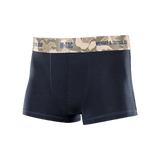 M-Tac Herre Boxer 93/7 navy-värissä kamuflaasivyöllä, suunniteltu mukavuuteen ja kestävyyteen anatomisella istuvuudella, sopii päivittäiseen käyttöön.