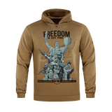 M-Tac Hoodie Freedom sotilasteemalla ja säädettävällä hupulla, sopii arkeen ja ulkoiluun. Mukava ja kestävä design.