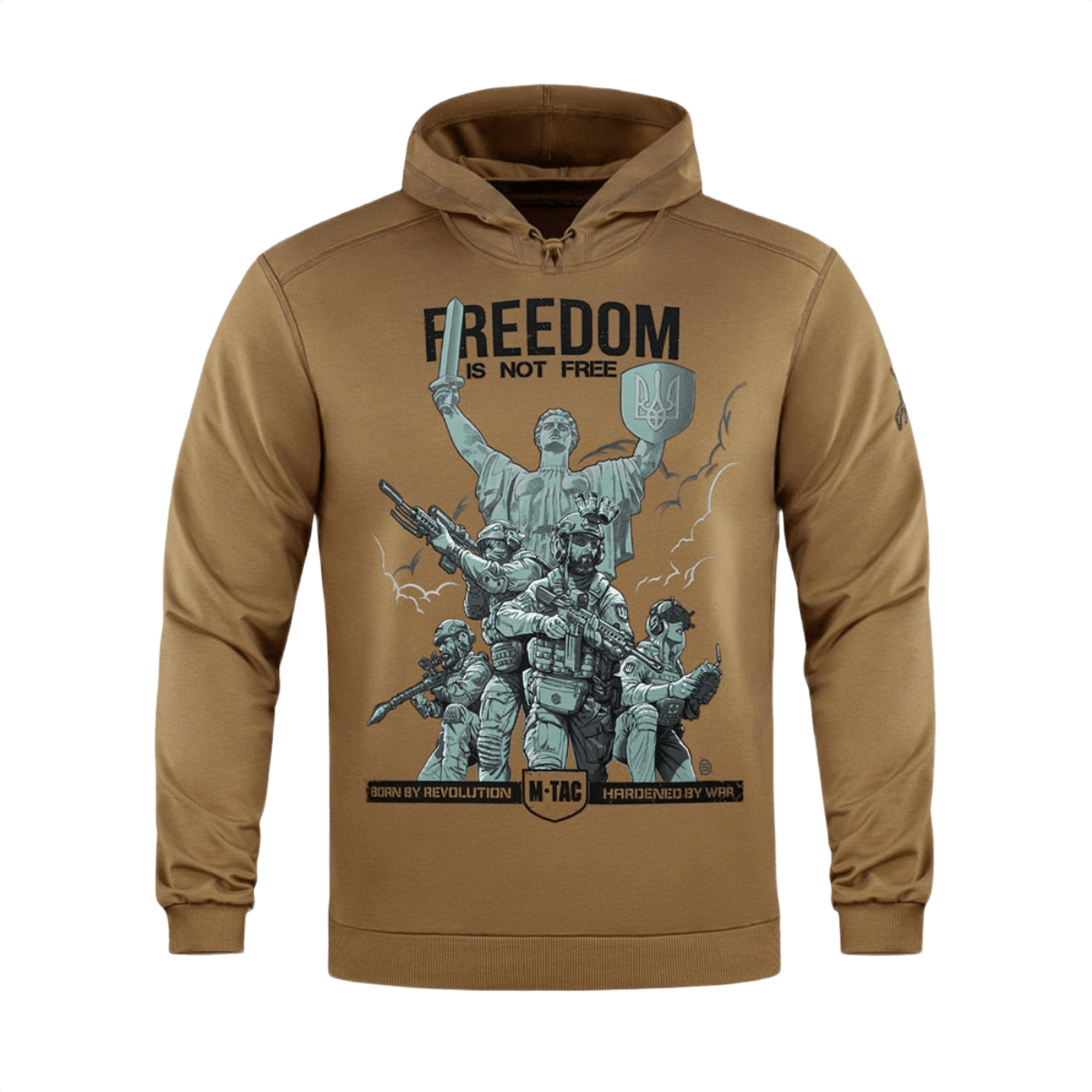 M-Tac Hoodie Freedom sotilasteemalla ja säädettävällä hupulla, sopii arkeen ja ulkoiluun. Mukava ja kestävä design.