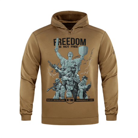 M-Tac Hoodie Freedom sotilasteemalla ja säädettävällä hupulla, sopii arkeen ja ulkoiluun. Mukava ja kestävä design.