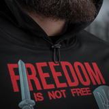 M-Tac Hoodie Freedom 'Freedom is Not Free' -printillä, poikkeuksellinen mukavuus, säädettävä huppu, sopii ulkoiluun ja arkeen.