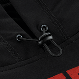 M-Tac Hoodie Freedom, säädettävä nauha ja huppu, musta sotilasaiheinen design, mukava puuvillasekoite, sopii ulkoiluun.