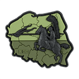 M-Tac Patch Husaria 3d PVC moraalimerkki siivekkäällä husarilla ja Puolan lipulla, 70x80mm, PVC, velcro-kiinnitys, 3d-efekti, urheus ja ritarillisuus