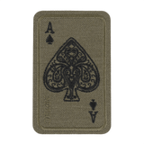 M-Tac Patch Ace Of Spades (broderi) – Cordura 500D, Velcro, sopii vaatteisiin, laukkuun tai taktiseen varustukseen, koko 5 x 8 cm.
