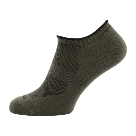 M-Tac Let kesäsukat oliivinvihreänä, sopivat juoksuun ja ulkoiluun lämpimässä säässä, hengittävä materiaali ja ergonominen muotoilu.