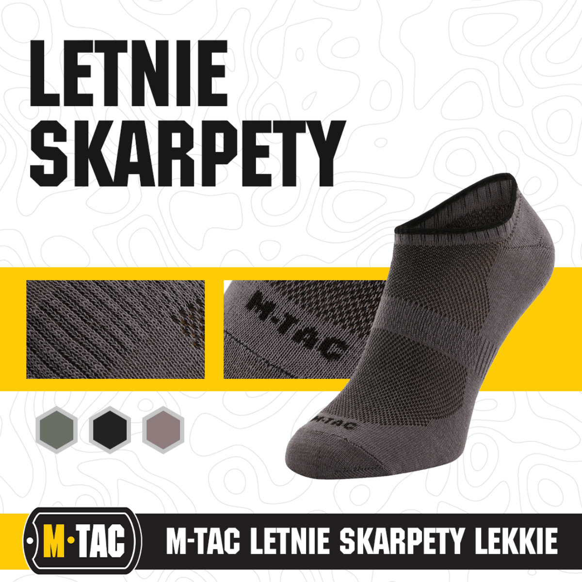 M-Tac Let kesäsukat juoksuun ja aktiviteetteihin, mukavat ja hengittävät, sopivat lämpimään säähän, lyhyet sukat urheiluun ja vapaa-aikaan.