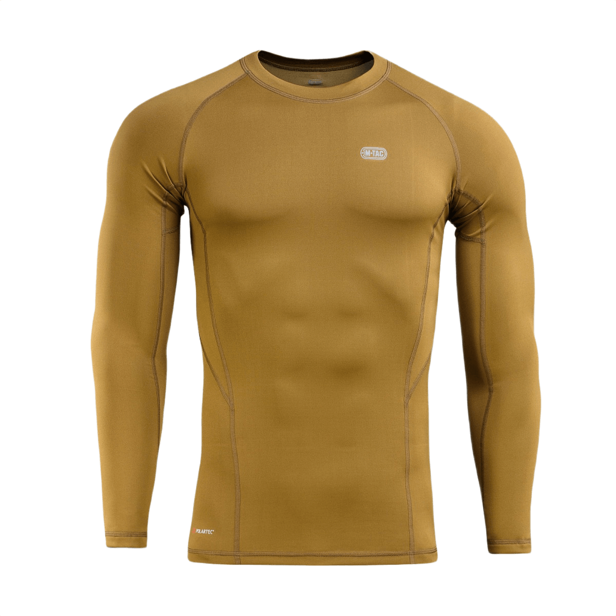 M-Tac Level I Polartec Thermal Shirt ruskeana, ihanteellinen aluspaita valmistettu Polartec® Power Dry® -materiaalista talvikäyttöön.