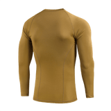 M-Tac Level I Polartec Thermal Shirt ruskeassa värissä, lämmönsäätelyä tarjoava aluspaita Power Dry® -materiaalista, anatominen istuvuus ja litteät saumat.