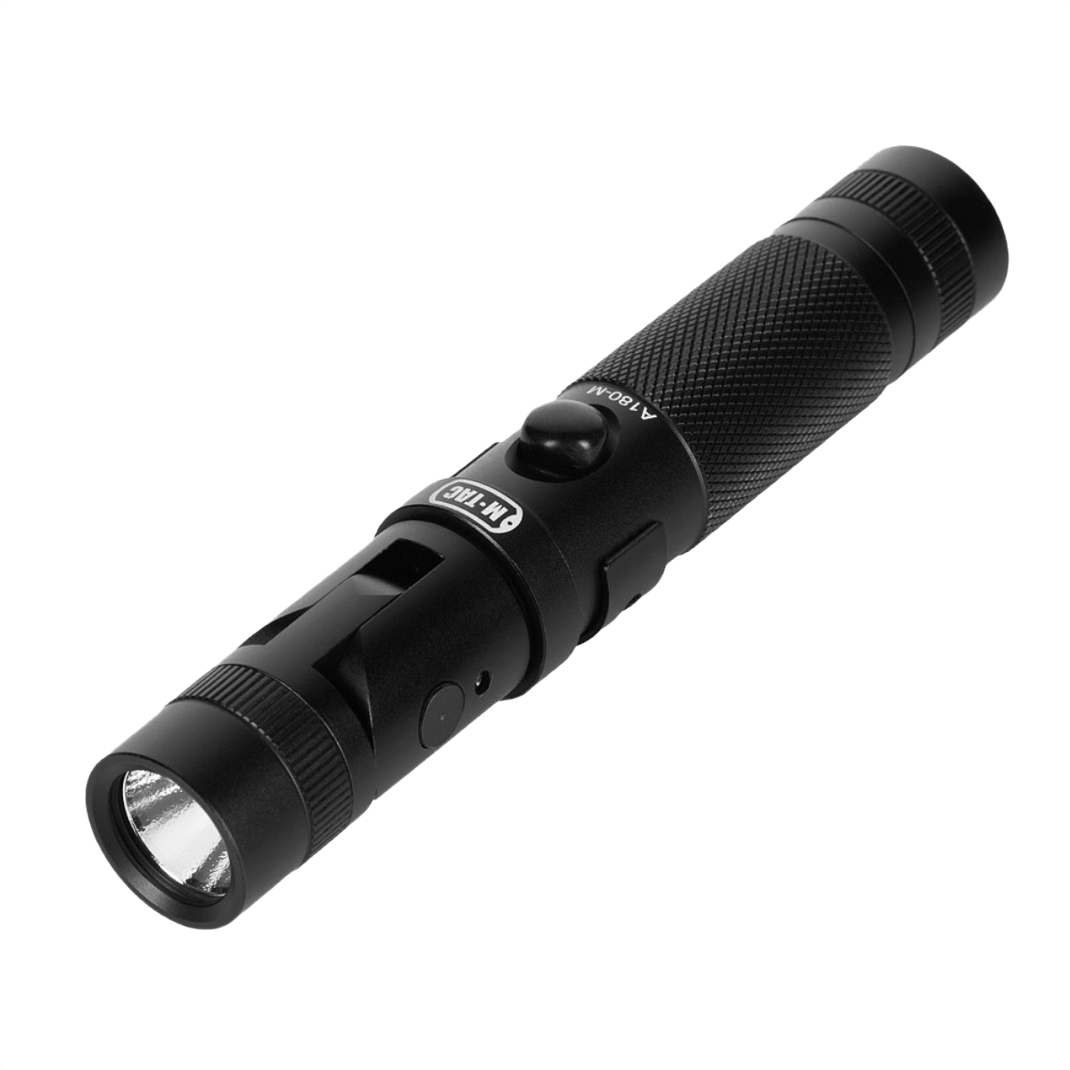 M-Tac Taskulamppu A180 säädettävällä valonsuunnalla ja magneetilla, alumiinirunko, paino 81 g, 140 lumenia, LED CREE XPG2.