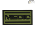 M-Tac Patch Medic PVC 3d taktiinen lääkintälaastari vihreänä, velcro, joustava PVC-materiaali, 70x35.