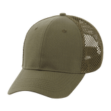 M-Tac Mesh Flex Ripstop Baseball Cap oliivinvihreänä, mesh-paneelit ilmanvaihtoa ja mukavuutta varten. Kestävä ja säädettävä lippalakki ulkokäyttöön.