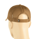 M-Tac Mesh Flex Ripstop Baseball Cap takaa, säädettävä Velcro-tarranauha ja mesh-paneelit ilmanvaihtoa varten.