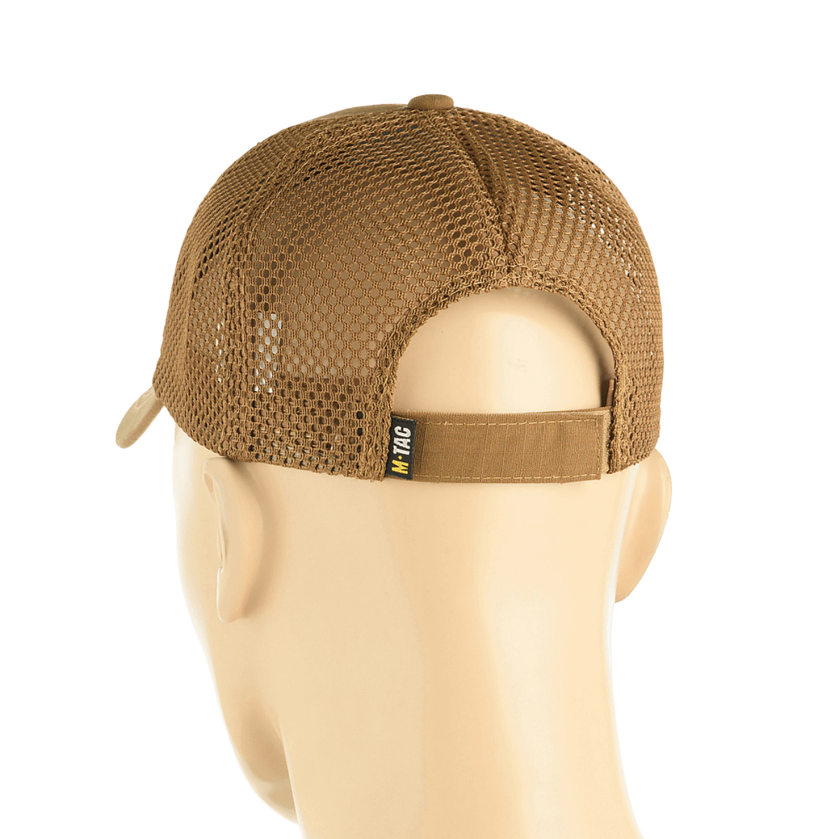 M-Tac Mesh Flex Ripstop Baseball Cap takaa, säädettävä Velcro-tarranauha ja mesh-paneelit ilmanvaihtoa varten.