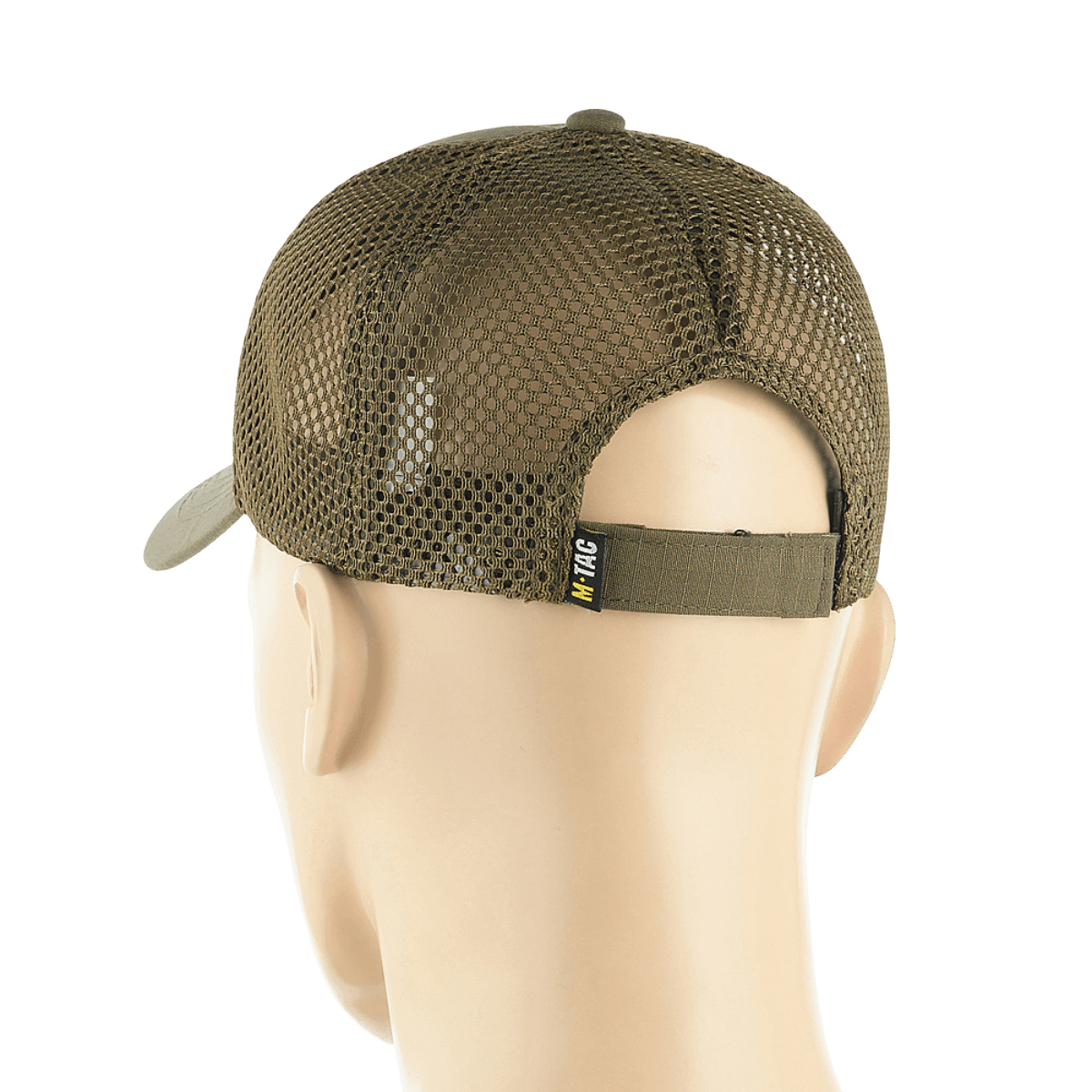 M-Tac Mesh Flex Ripstop Baseball Cap takaa, säädettävä Velcro-tarranauha ja ventilaatio-mesh, sopii ulkokäyttöön.
