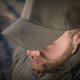 M-Tac Mesh Flex Ripstop Baseball Cap ripstop-etuosalla ja mesh-paneeleilla optimaaliseen ilmanvaihtoon ja mukavuuteen.