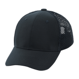 M-Tac Mesh Flex Ripstop Baseball Cap musta, mesh-paneelit ja säädettävä Velcro-tarranauha, käytännöllinen ulkokäyttöön.