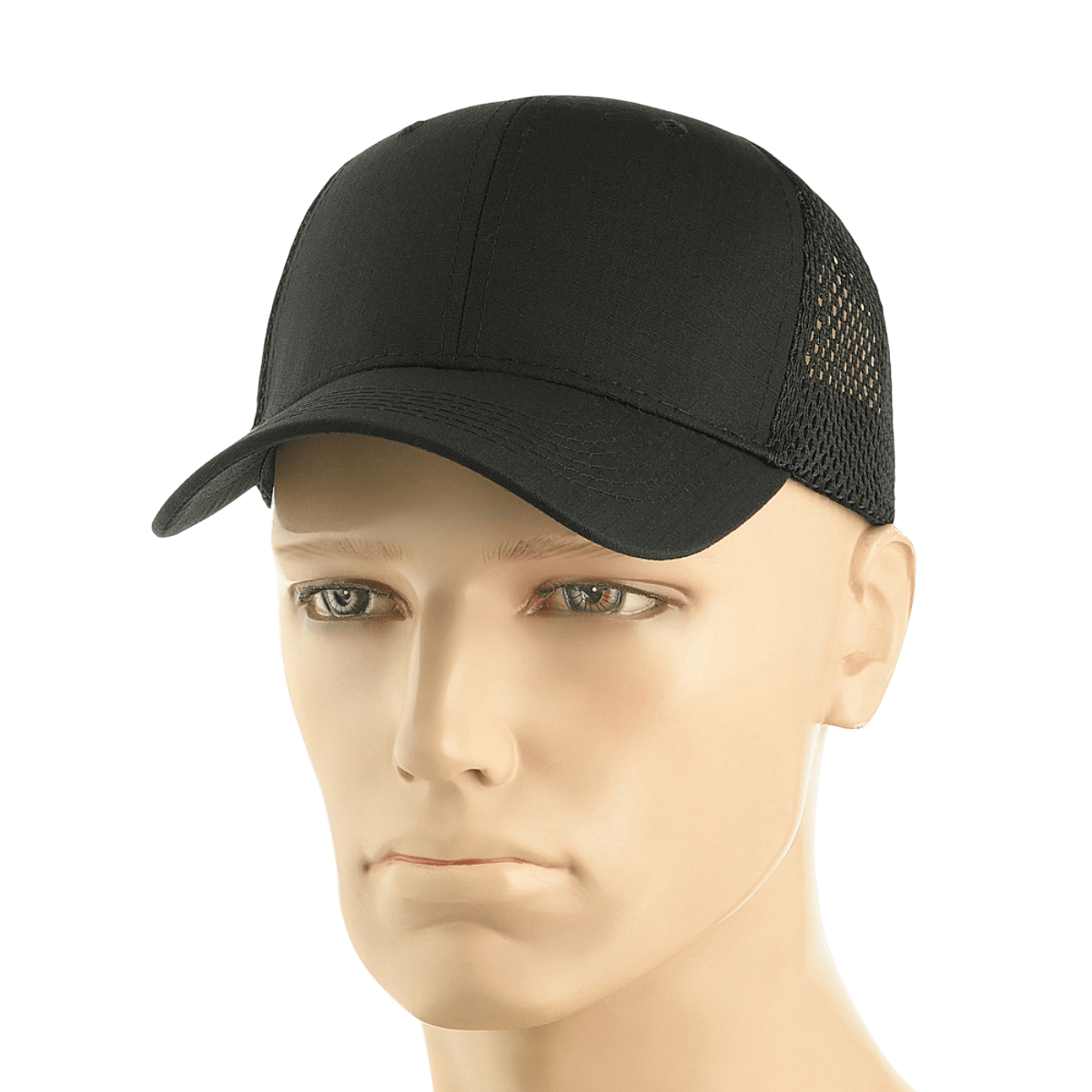 M-Tac Mesh Flex Ripstop Baseball Cap mesh-paneeleilla optimaaliseen ilmanvaihtoon, kestävyyteen ja mukavuuteen, täydellinen ulkoiluun.