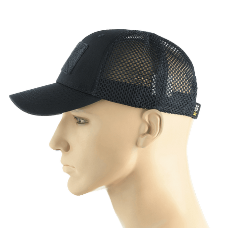 M-Tac Mesh Flex Ripstop Baseball Cap Velcro-kiinnityksellä kesä- ja taktiseen käyttöön, ventilaatio-paneelit ja säädettävä istuvuus.