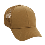 M-Tac Mesh Flex Ripstop Baseball Cap beige, ripstop-etuosalla ja mesh-paneeleilla ilmanvaihtoa ja mukavuutta varten.