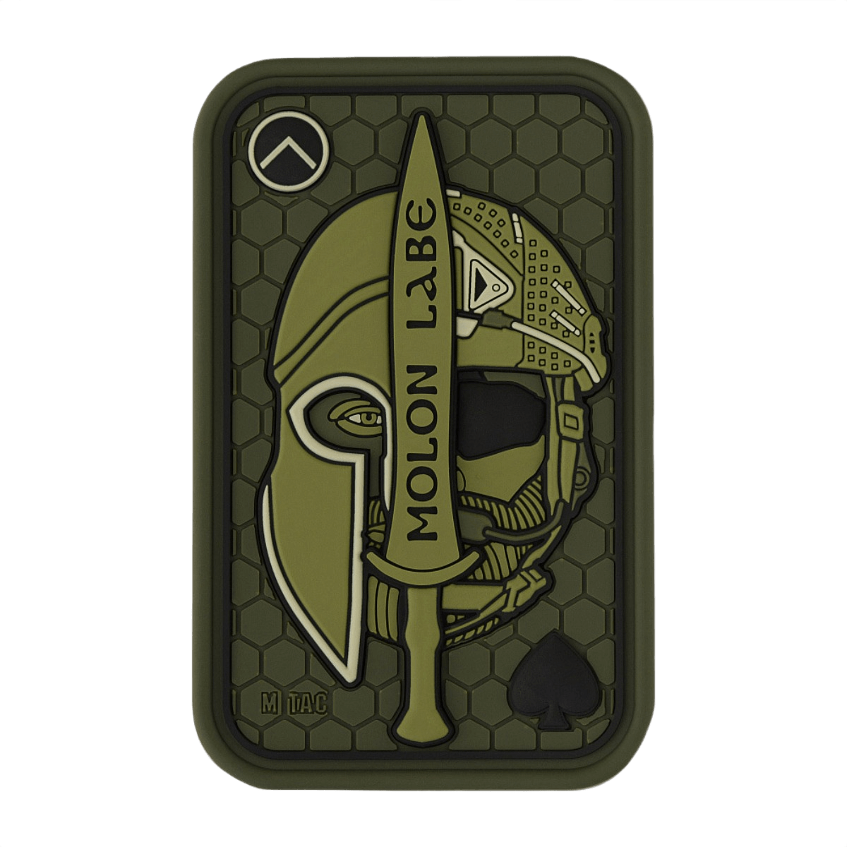M-Tac Patch Molon Labe 3d PVC moraalipatch kumimateriaalilla, 3d-efekti ja velcro, inspiroitu 300 spartalaisesta, 108x68.