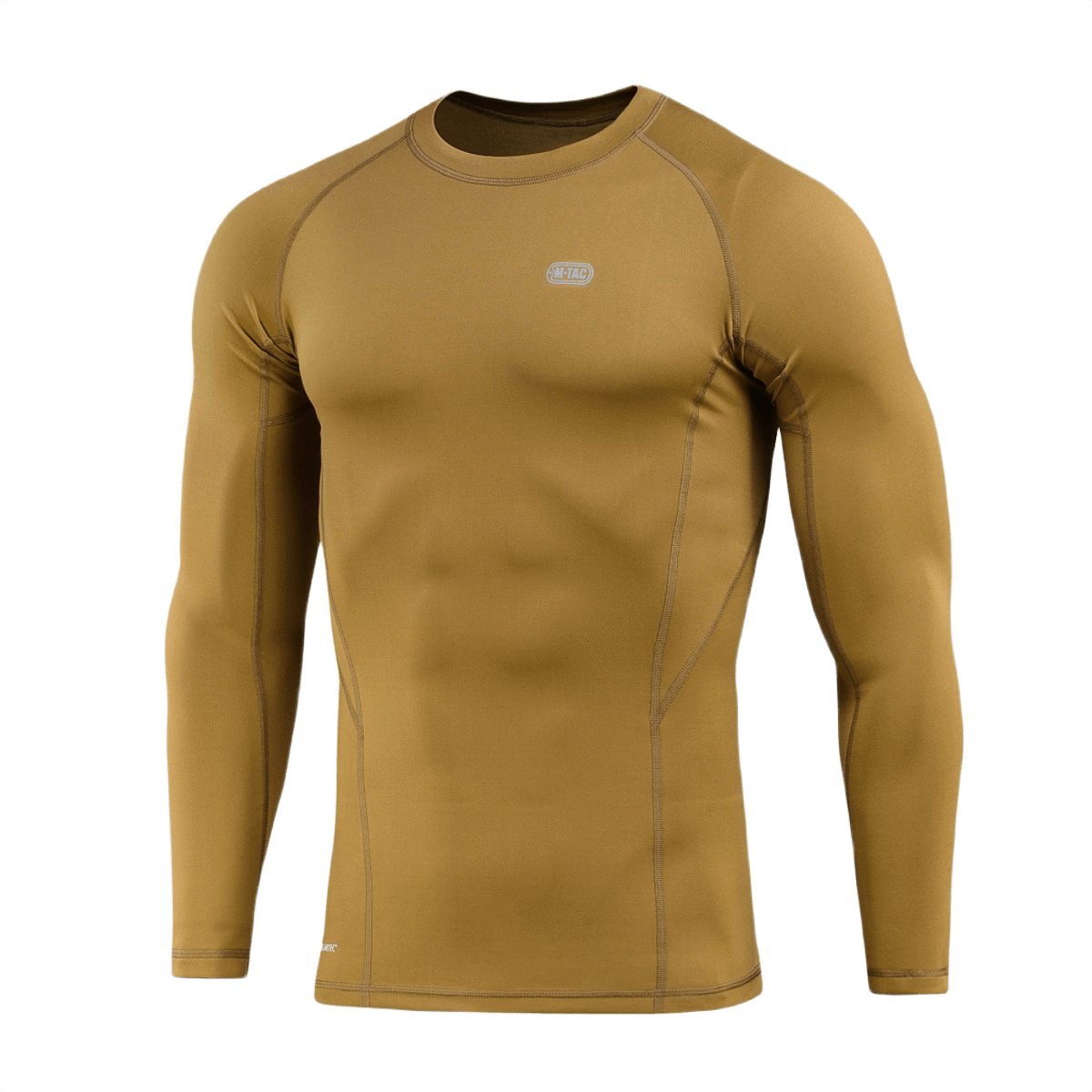 M-Tac Level I Polartec Thermal Shirt ruskeana, anatominen istuvuus, optimaaliseen lämmönsäätelyyn, täydellinen talven aluspaita.
