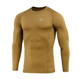 M-Tac Level I Polartec Thermal Shirt ruskeana, anatominen istuvuus, optimaaliseen lämmönsäätelyyn, täydellinen talven aluspaita.