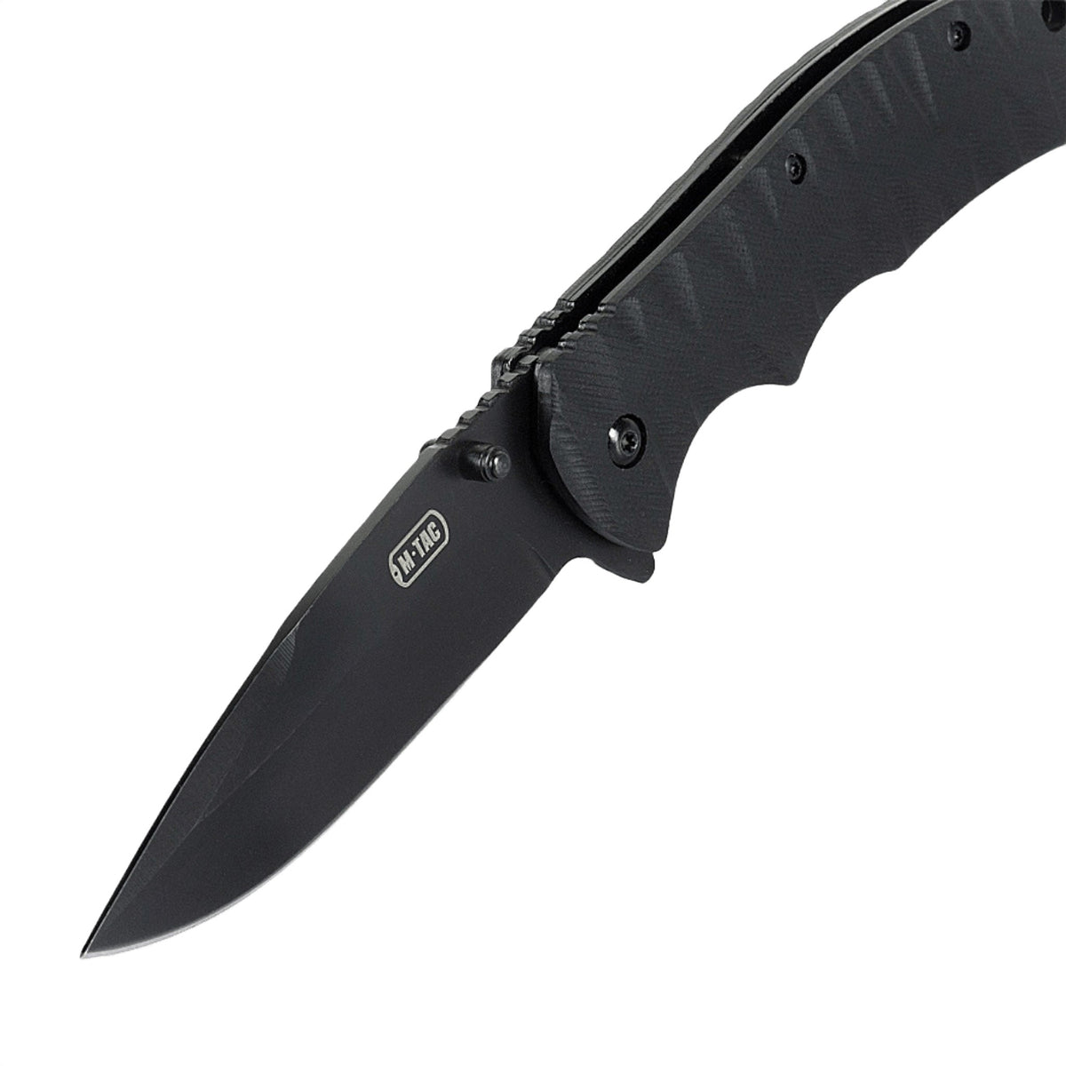 M-Tac Outdoor & Militær taittoveitsi - Type 4, kromattu ruostumaton terä ja G10-kahva, erinomainen EDC taktiseen käyttöön.