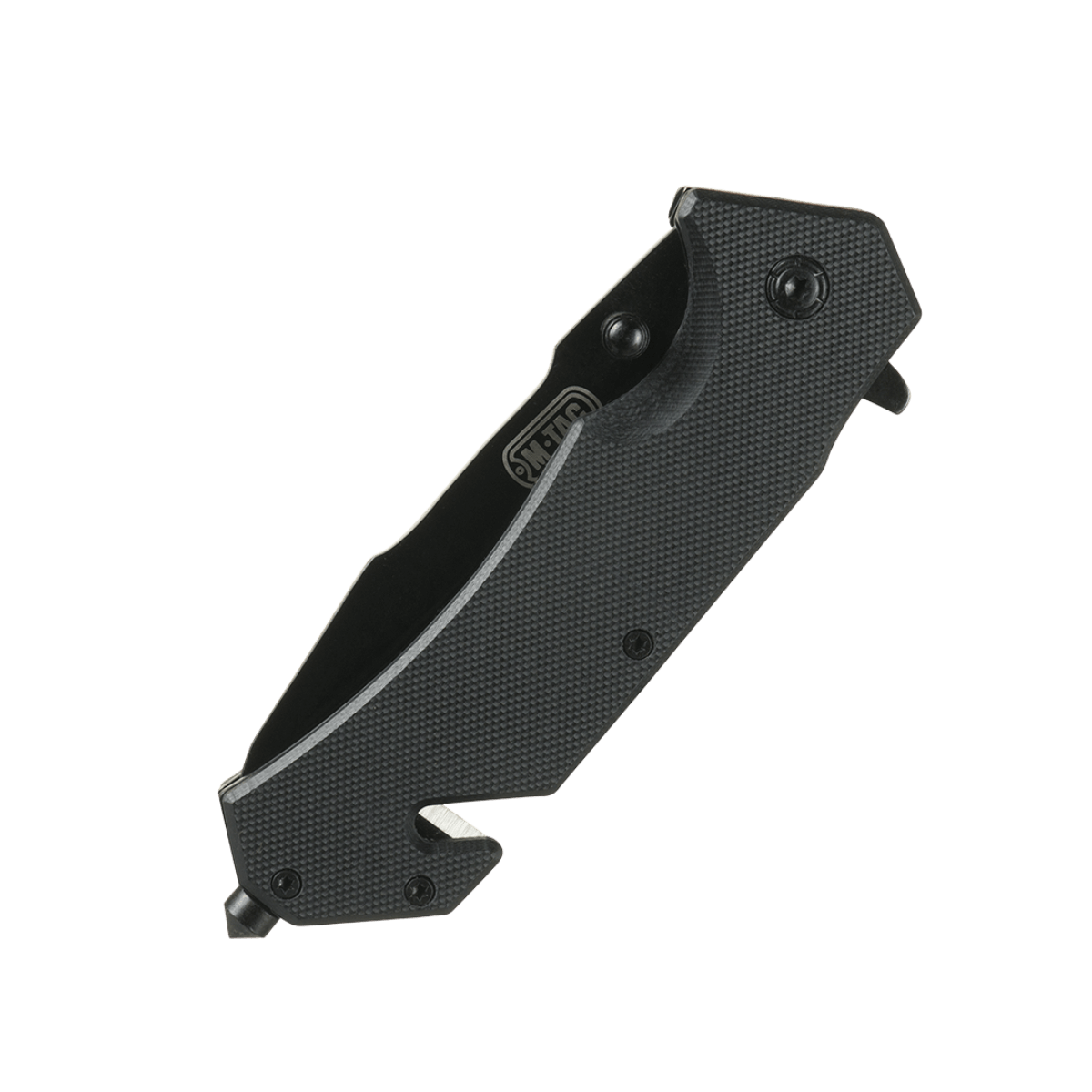 M-Tac taittoveitsi Type 3 ergonomisella kahvalla ja ruostumattomasta teräksestä olevalla terällä, sopii taktiseen käyttöön ja EDC-varusteisiin.
