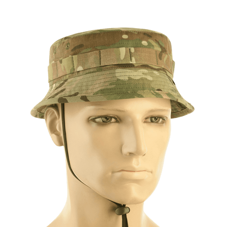 M-Tac Panama Hat Gen.II NYCO camo, lyhyt lippa ja naru turvalliseen istuvuuteen, valmistettu kestävästä NYCO-kankaasta, täydellinen kuumaan säähän.