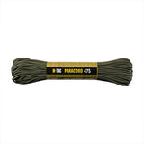 M-TAC Paracord 475 oliivinvihreä, 100% nylon, 15 m pitkä, sopii ulkoiluun ja leiriin, korkea vetolujuus, kevyt muotoilu.