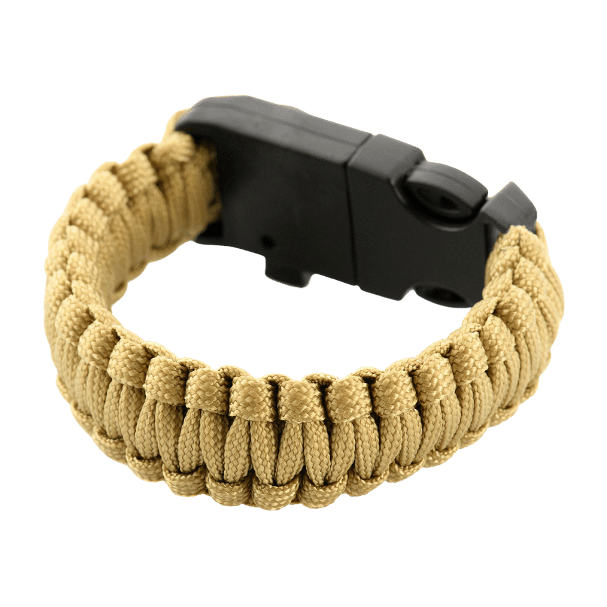 M-Tac Paracord-rannekoru beigena, selviytymisranneke retkeilyyn ja sotilastyyliin