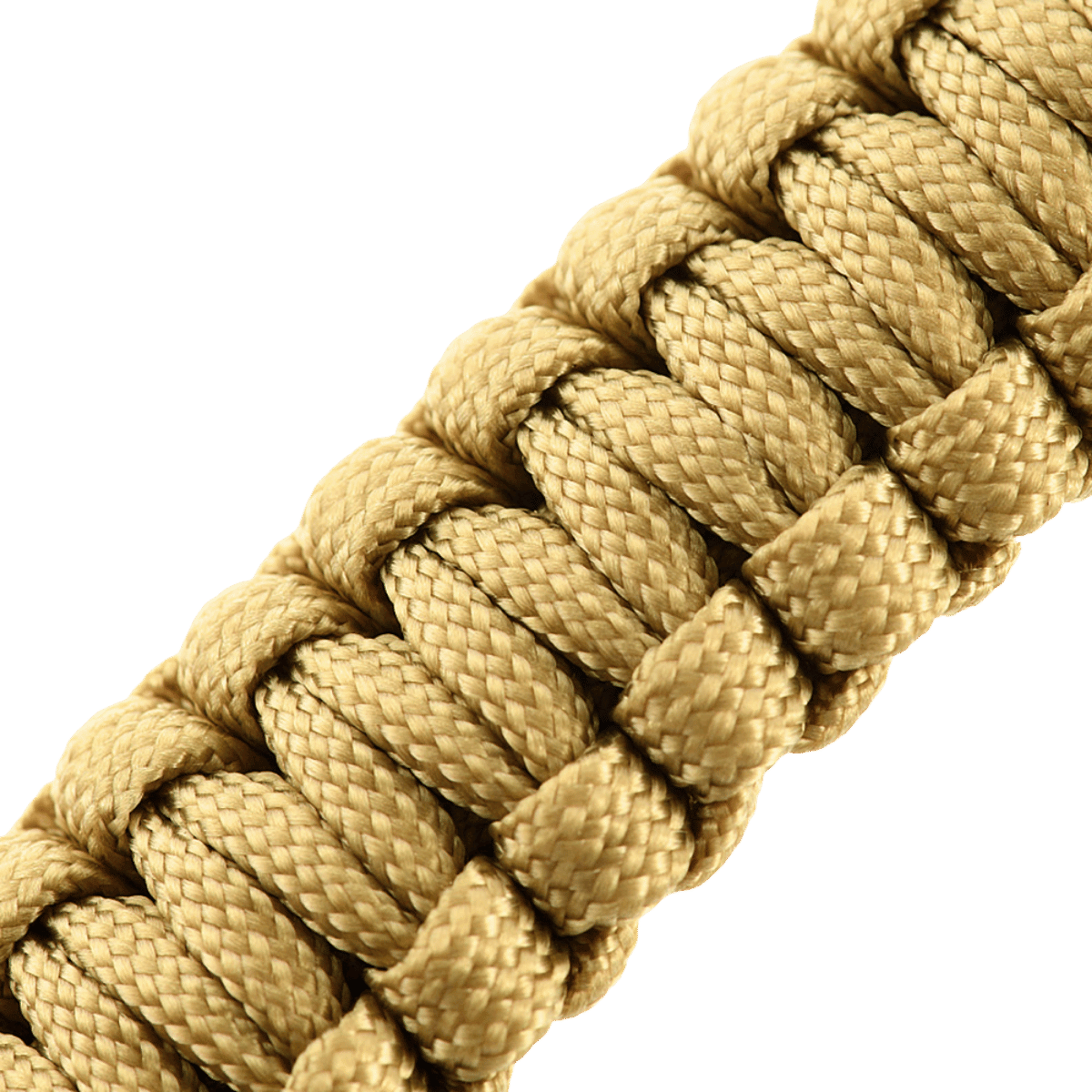 M-Tac Paracord-rannekoru kultainen, ihanteellinen ulkoselviytymiseen ja sotilastyyliin