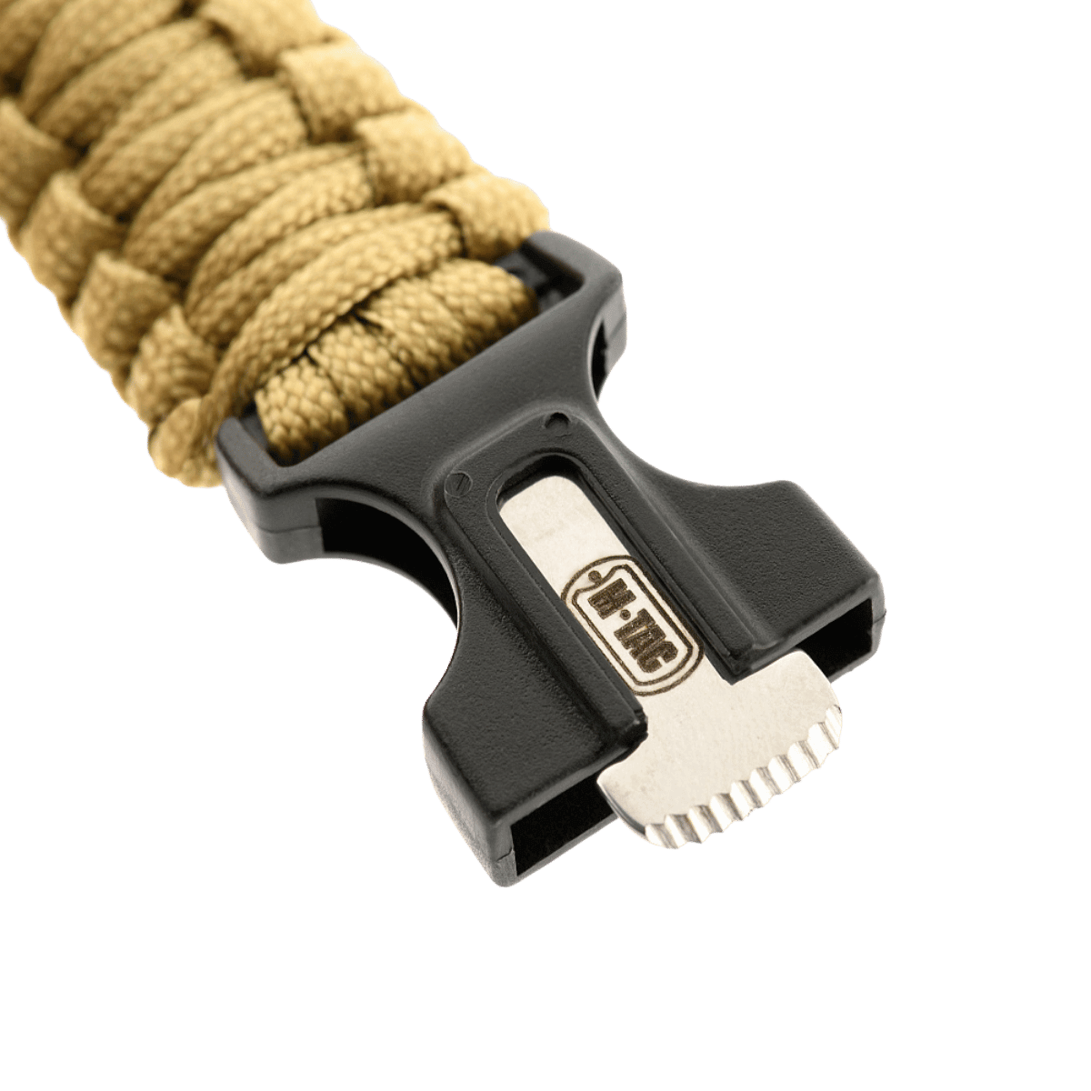 M-Tac Paracord-rannekoru beigenvärisellä narulla ja soljella, yksityiskohtainen näkymä