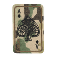 M-Tac Patch Ace Of Spades (broderi) – kestävä Cordura 500D, kirjailtu kuvio ja Velcro‑kiinnitys, maastovärit.