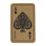 M-Tac Patch Ace Of Spades (broderi) – Cordura 500D, Velcro, kirjailtu värillinen kuvio, sopii vaatteisiin tai taktiseen varustukseen.