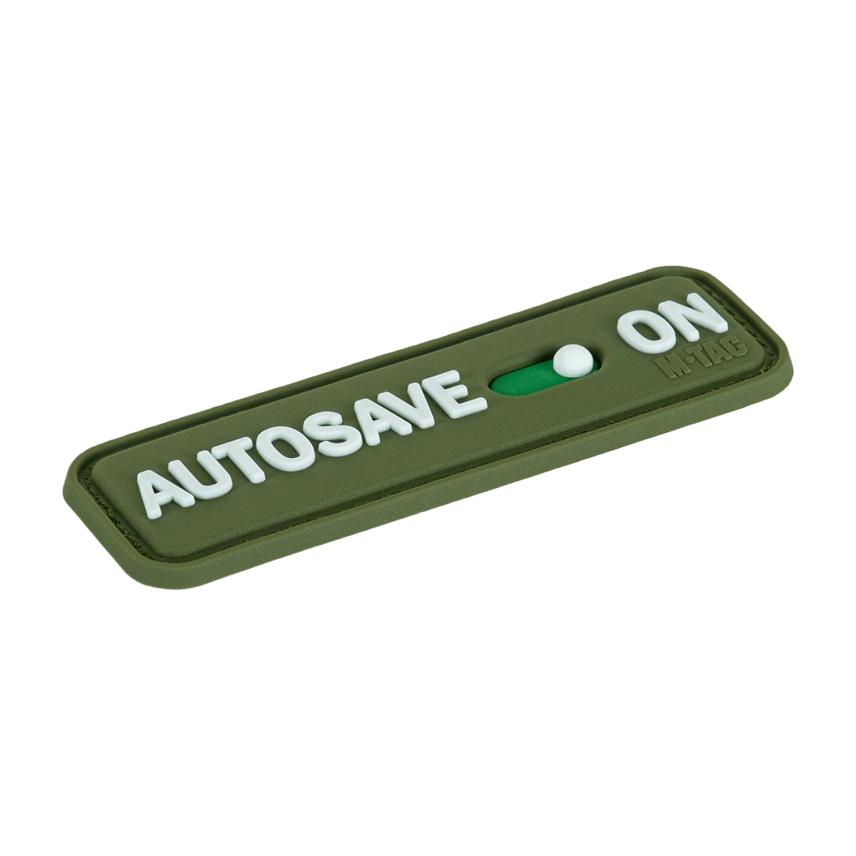 M-Tac Patch Autosave PVC täysvärinen 3D-muotoilulla, valmistettu PVC:stä ja takana Velcro, täydellinen vaatteisiin tai taktiseen varustukseen.